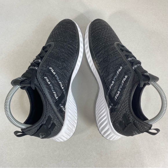 Fila Memory Foam Realm Speed Black Running Shoes Sneakers; Women’s Sz 7 Like NEW - Picture 5 of 14